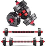 Verstellbare Hantelset 10kg Kurzhanteln Krafttraining Fitness