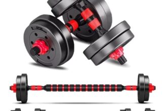 Verstellbare Hantelset 10kg Kurzhanteln Krafttraining Fitness