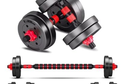 Verstellbare Hantelset 10kg Kurzhanteln Krafttraining Fitness