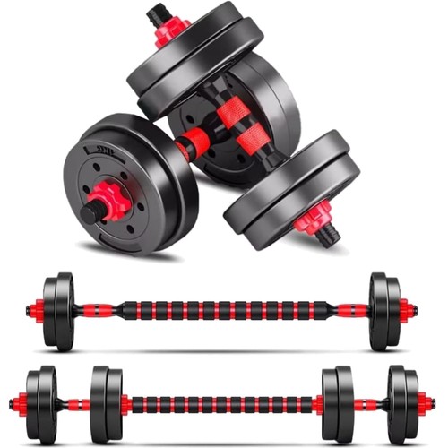 Verstellbare Hantelset 10kg Kurzhanteln Krafttraining Fitness