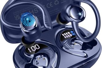Bluetooth 5.4 Sport Kopfhörer 50h Lautsprecher