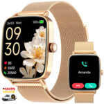 Smartwatch Damen 1.85 Zoll Fitnessuhr mit