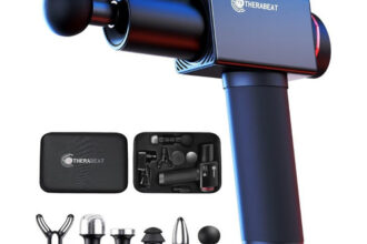 Therabeat Massagepistole Metall-Gehäuse, 6 Aufsätze, 3300