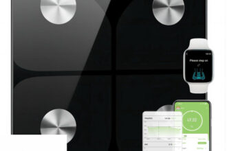 Körperfettwaage mit APP Bluetooth 180kg Digital