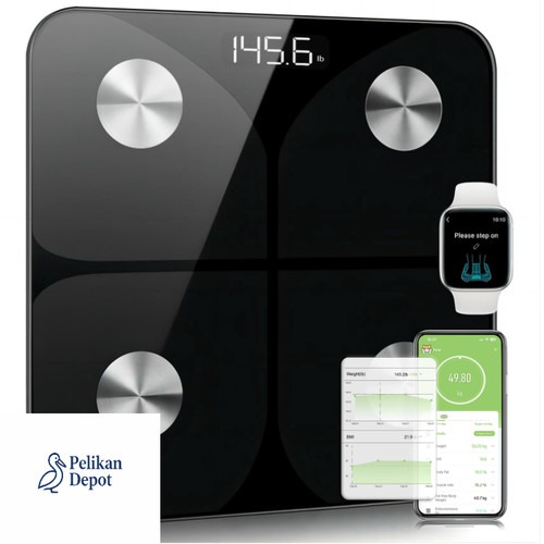 Körperfettwaage mit APP Bluetooth 180kg Digital