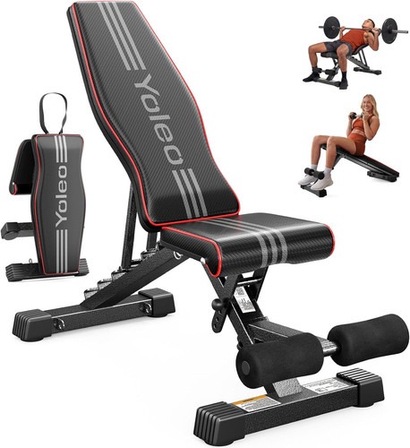 YOLEO Klappbare Hantelbank Multifunktion Training Fitness