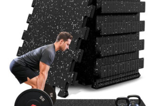 Bemaxx Bodenschutzmatte Fitness – 18 Eva/Gummi-Matten