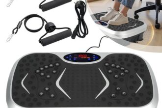 Vibrationsplatte Fitnessgeräte mit 2 Fitnessbändern 99