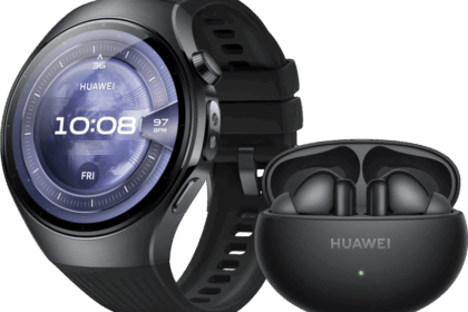 Huawei Watch 5 Schwarz 46 mm + Huawei FreeBuds 6i Schwarz - Produktbild
