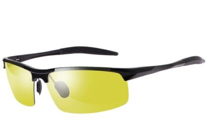 Herren Photochromatisch Sportbrille Polarisiert Rechteckig Sonnenbrille