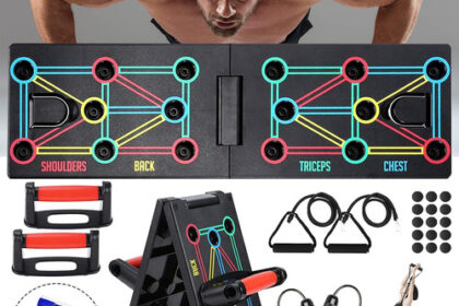 Push up Board Fitnessgeräte, 12-In-1-Faltbares Multifunktions