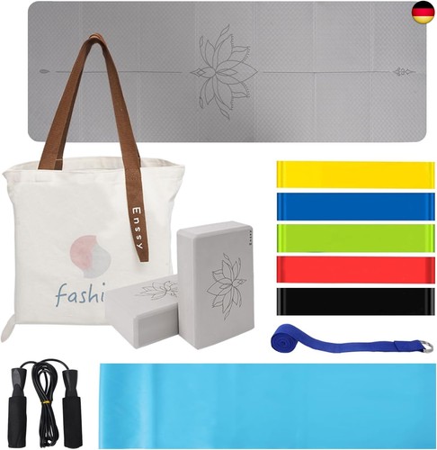 Yoga Matte Strater Set Blöcke Gürtel