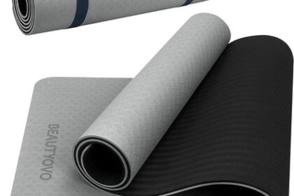 Yogamatte Rutschfest mit Tragegurt, 8mm Extradick