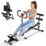 Rudergerät Klappbar Ruderzugmaschine Heimtrainer Fitnessgeräte 12