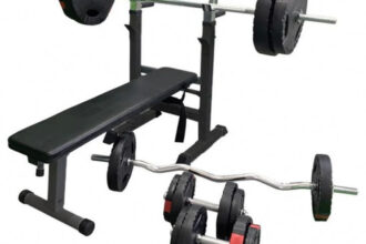 GORILLA SPORTS® Hantelbank Flachbank Ablage Trainingsbank