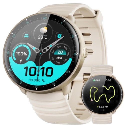 Smartwatch GPS Wasserdicht Fitnessuhr AMOLED 100