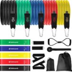 Widerstandsband Set 5 Fitnessbänder Gymnastikband mit