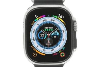 Apple Watch Ultra GPS + Cellular 49mm Titan Ocean Armband Mitternacht
