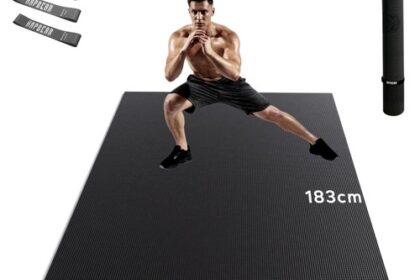 Yogamatte XXL, Breit, rutschfest, 183x122cm, 8mm