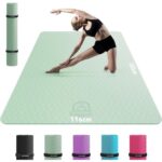 Yogamatte XXL- 183x116x0,6cm Grüne Fitnessmatte Rutschfest