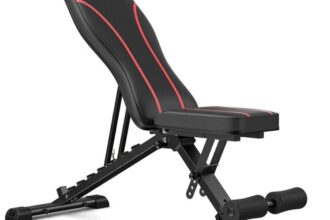Hantelbank, verstellbar, 300 kg, Fitnessbank, multifunktional,