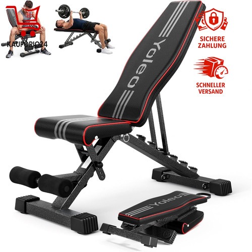 Hantelbank Klappbar Multifunktion Fitness Bank 6-Fach