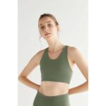 TRUE NORTH Bio-Damen-Yoga-Top, grün, Gr. S