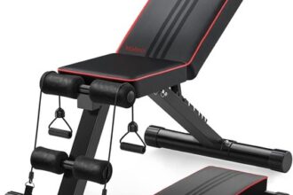 YOLEO klappbare Hantelbank Multifunktion Fitnessbank 6-fach