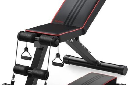 YOLEO klappbare Hantelbank Multifunktion Fitnessbank 6-fach