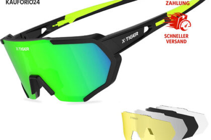 Sportbrille UV400 mit 5 Wechselgläsern TR90
