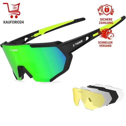Sportbrille UV400 mit 5 Wechselgläsern TR90