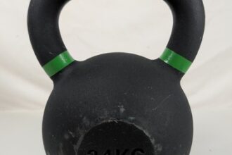 Kettlebell 24 kg Schwarz Premium Gusseisen