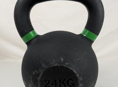 Kettlebell 24 kg Schwarz Premium Gusseisen