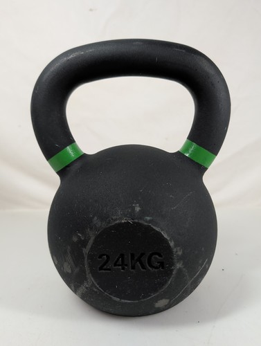 Kettlebell 24 kg Schwarz Premium Gusseisen