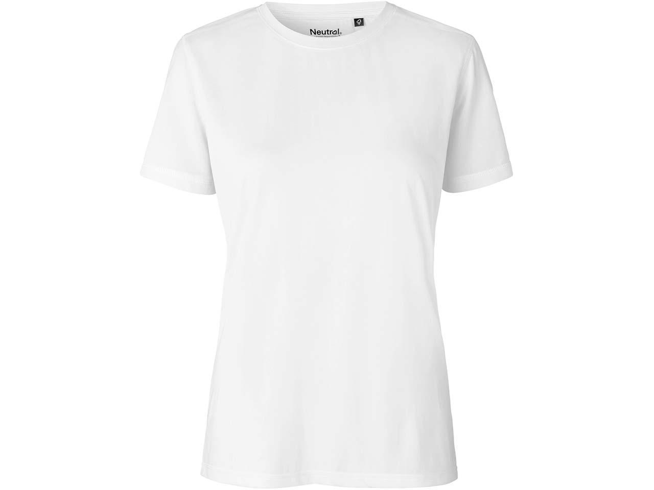 Neutral Damen-Sport-T-Shirt aus recyceltem Polyester, white, Gr. L
