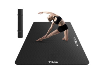 Yogamatte XXL HAPBEAR 198x137cm Rutschfest TPE