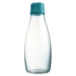 retap Trinkflasche 0,5 l aus Glas petroleum green