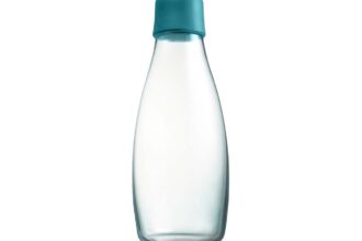 retap Trinkflasche 0,5 l aus Glas petroleum green