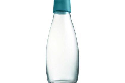retap Trinkflasche 0,5 l aus Glas petroleum green