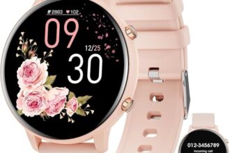Smartwatch Damen Bluetooth Anruf Fitness Tracker