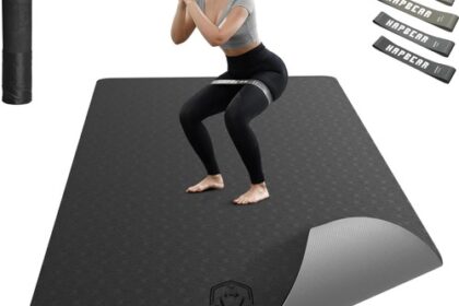 Yogamatte XXL Rutschfest Pilates Sportmatte TPE