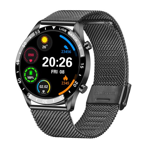 Militär Smartwatch Herren Bluetooth Anruf Fitness