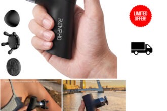 RENPHO Mini Massagepistole 4 Geschwindigkeiten USB