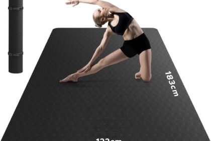 Yogamatte XXL HAPBEAR 198x137cm Rutschfest TPE