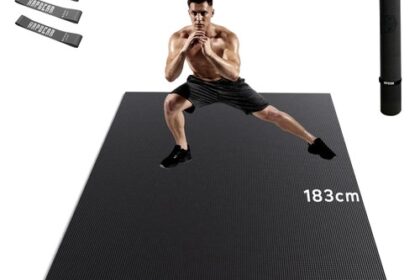 Yogamatte XXL Sportmatte Fitnessmatte Rutschfest 183x122cm