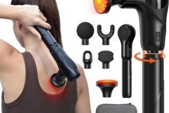 Massagepistole 3-in-1 mit Wärmefunktion und Rotem