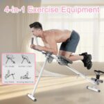 4 in1 Bauchtrainer, Multifunktion Hantelbank verstellbar,