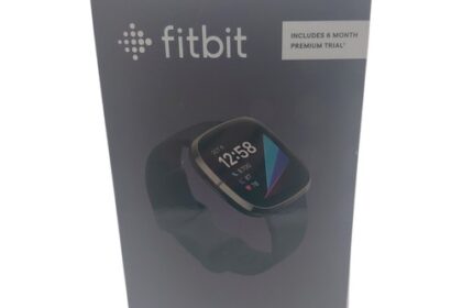 Fitbit Sense Graphit Smartwatch Karbon Fitness