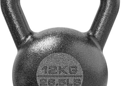 Kettlebell Gusseisen 4-24kg Schwarz Schwunghantel Kugelgewicht