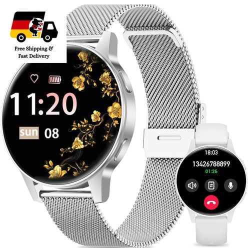 Smartwatch Damen 1,27 TFT Touchscreen Fitness